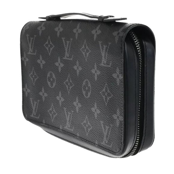 LOUIS VUITTON Zippy XL Long Bifold Wallet Monogram Eclipse BK - Picture 1 of 16